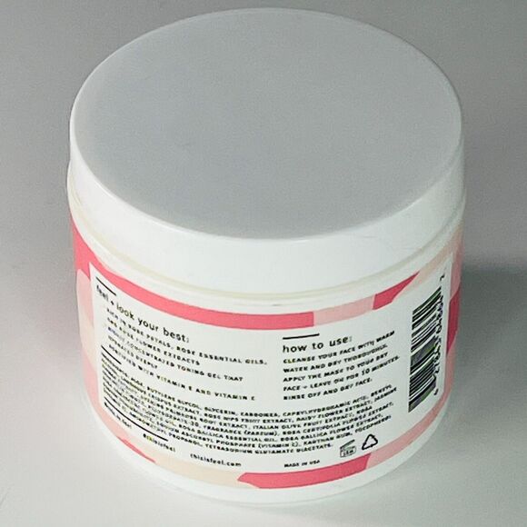 Feel Harmony Rose Petal Facial Mask Concentrated Toning Gel 3.4 fl oz 100ml New - Picture 2 of 3